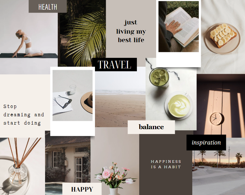 Create a vision board to manifest your dream life